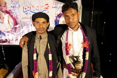 Célébration d&#039;un mariage à Hodeida, au Yémen, le 22 décembre 2018.