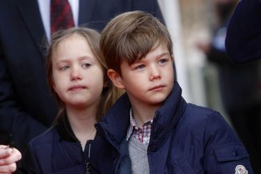 La princesse Josephine et le prince Vincent de Danemark, le 11 avril 2019 à Copenhague