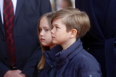 La princesse Josephine et le prince Vincent de Danemark, à Copenhague le 11 avril 2019