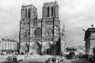 Gravure Originale 1865 - Notre Dame De Fourvières - Lyon