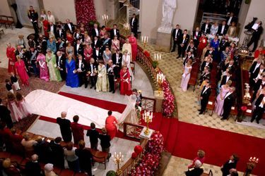 Au mariage du prince Frederik de Danemark et de Mary Donaldson à Copenhague, le 14 mai 2004
