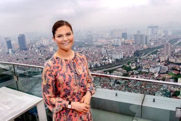 La princesse Victoria de Suède domine Hanoi, le 7 mai 2019