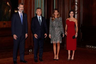 La reine Letizia et le roi Felipe VI d&#039;Espagne avec le couple présidentiel argentin à Buenos Aires, le 26 mars 2019