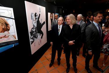 Le prince Albert II de Monaco inaugure l&#039;exposition &quot;Tribute to Grace Kelly&quot;, à Monaco le 18 avril 2019