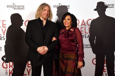 Shirley Bassey et Stéphane Bolongaro à Monaco, le 18 avril 2019