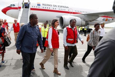 La reine Letizia d'Espagne à Beira au Mozambique, le 30 avril 2019