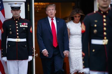 Donald et Melania Trump à la Maison-Blanche, le 26 avril 2019.