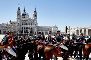 Cérémonie du 175e anniversaire de la Garde civile espagnole à Madrid, le 13 mai 2019