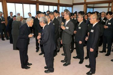 L'empereur Akihito du Japon à Kyoto, le 27 mars 2019
