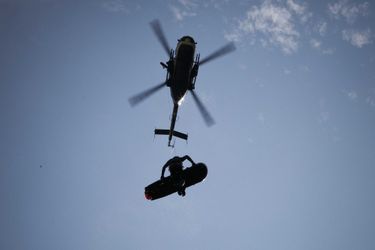 Image d'illustration. Un hélicoptère du Peloton de Gendarmerie de Haute Montagne (PGHM) lors d'un sauvetage.