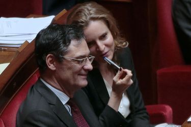 Patrick Devedjian et Nathalie Kosciusko-Morizet à l&#039;Assemblée nationale en octobre 2015.