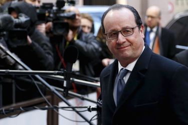 François Hollande le 19 février à Bruxelles