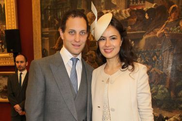 Lord Frederik Windsor et son épouse l'actrice anglaise Sophie Winkleman à Londres le 5 juin 2012
