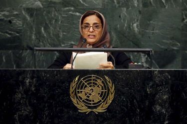 Lubna Al Qasimi aux Nations unies en septembre dernier. 