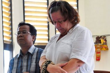 Lindsay Sandiford, le 22 janvier dernier devant la cour de Denpasar, qui l&#039;a condamnée à mort.