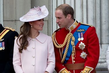 Kate et William au balcon de Buckingham, le week-end dernier. 
