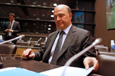 Pierre Moscovici, mardi, avant le début des auditions de la commission d&#039;enquête.