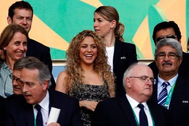 Shakira dans les gradins brésiliens, le 27 juin dernier.