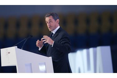<br />
Nicolas Sarkozy à Doha, en décembre.