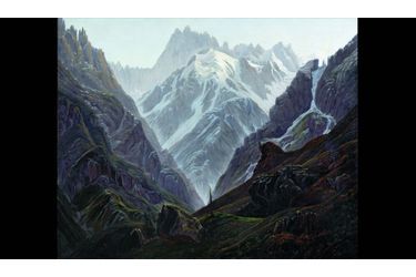 Carl Gustav Carus, « Haute montagne » (1824), un voyage comme les aimait l’école de Caspar David Friedrich. 
