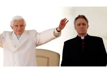 <br />
Benoît XVI et Georg Gänswein.