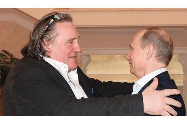 <br />
Gérard Depardieu et Vladimir Poutine.