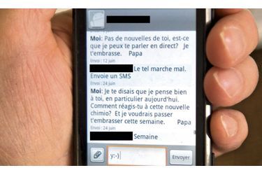 <br />
Sur le téléphone de Jean-Claude Delarue, les SMS échangés avec Jean-Luc.