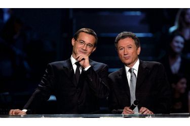 <br />
Jean-Luc Delarue et Michel Drucker présentaient ensemble les Victoires de la musique en 2003. 