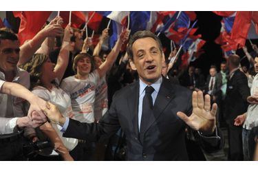 <br />
Nicolas Sarkozy à Paris, samedi.