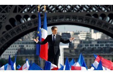 <br />
Nicolas Sarkozy, mardi, au Trocadéro.