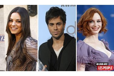 <br />
Mila Kunis, Enrique Iglesias et Christina Hendricks.