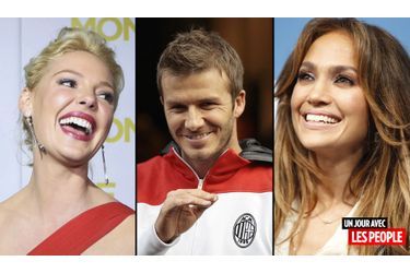 <br />
Katherine Heigl, David Beckham, Jennifer Lopez
