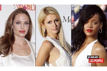 <br />
Rihanna, Paris Hilton et Angelina Jolie 