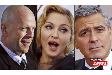 <br />
Bruce Willis, Madonna, George Clooney 