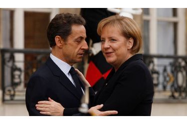 <br />
Nicolas Sarkozy et Angela Merkel.