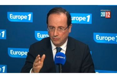 <br />
François Hollande, mercredi sur Europe 1.