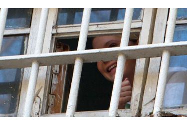 <br />
Ioulia Timoshenko, derrière les barreaux de sa cellule.
