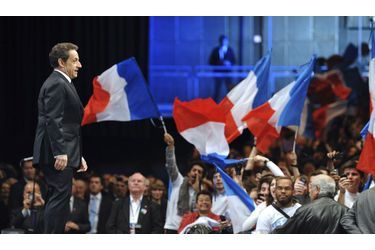 <br />
Nicolas Sarkozy, à Montpellier, mardi.
