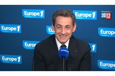 <br />
Nicolas Sarkozy sur Europe 1, mercredi.