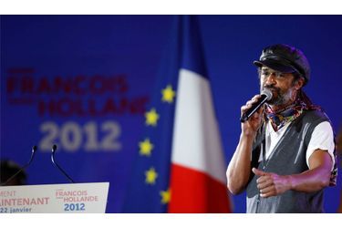 <br />
Yannick Noah a chanté le 22 janvier dernier pour le meeting de François Hollande au Bourget.