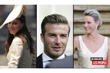 <br />
Catherine Middleton, David Beckham et Charlene