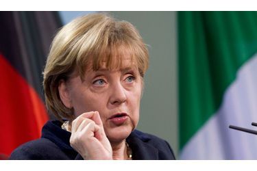 <br />
La chancelière Angela Merkel.