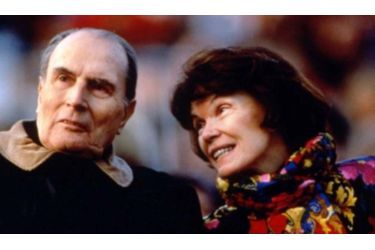 <br />
François et Danielle Mitterrand, en 1992.