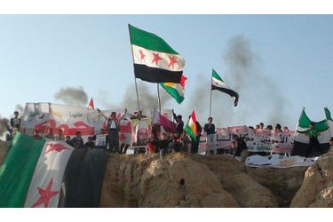 <br />
Les manifestations continuent en Syrie comme ici, à Amuda, mardi.