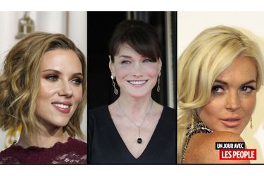 <br />
Scarlett Johansson, Carla Bruni-Sarkozy et Lindsay Lohan