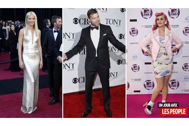 <br />
Gwyneth Paltrow, Ricky Martin et Katy Perry.