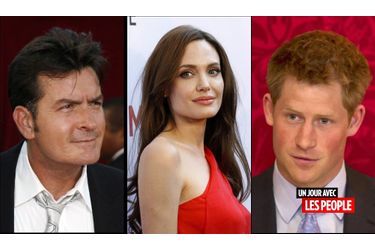 <br />
Charlie Sheen, Angelina Jolie et le prince Harry