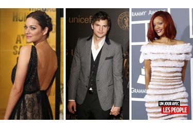 <br />
Marion Cotillard, Ashton Kutcher et Rihanna.