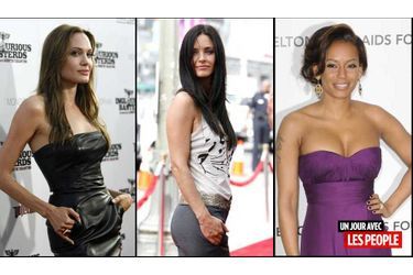 <br />
Angelina Jolie, Courteney Cox et Mel B.