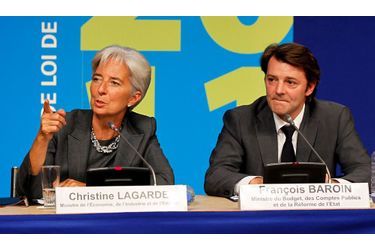 <br />
La ministre de l'Economie Christine Lagarde et le ministre du Budget François Baroin. Leur ministère a été la cible d'une attaque informatique.